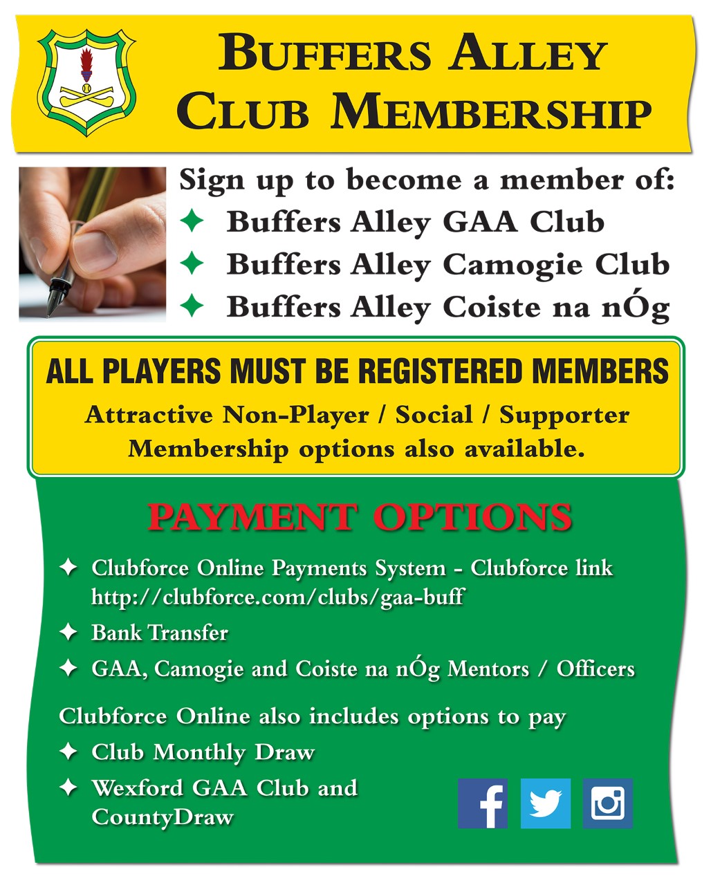 Club Membership/Draws, etc.