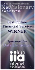 2009 Best Online Financial Service - Irish Internet Association